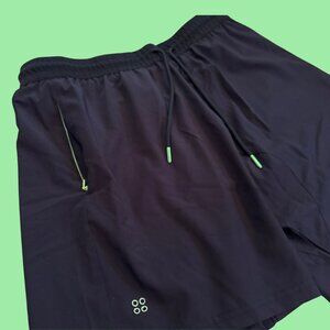 Grand AC Men's Black Lined Athletic Shorts Size L
